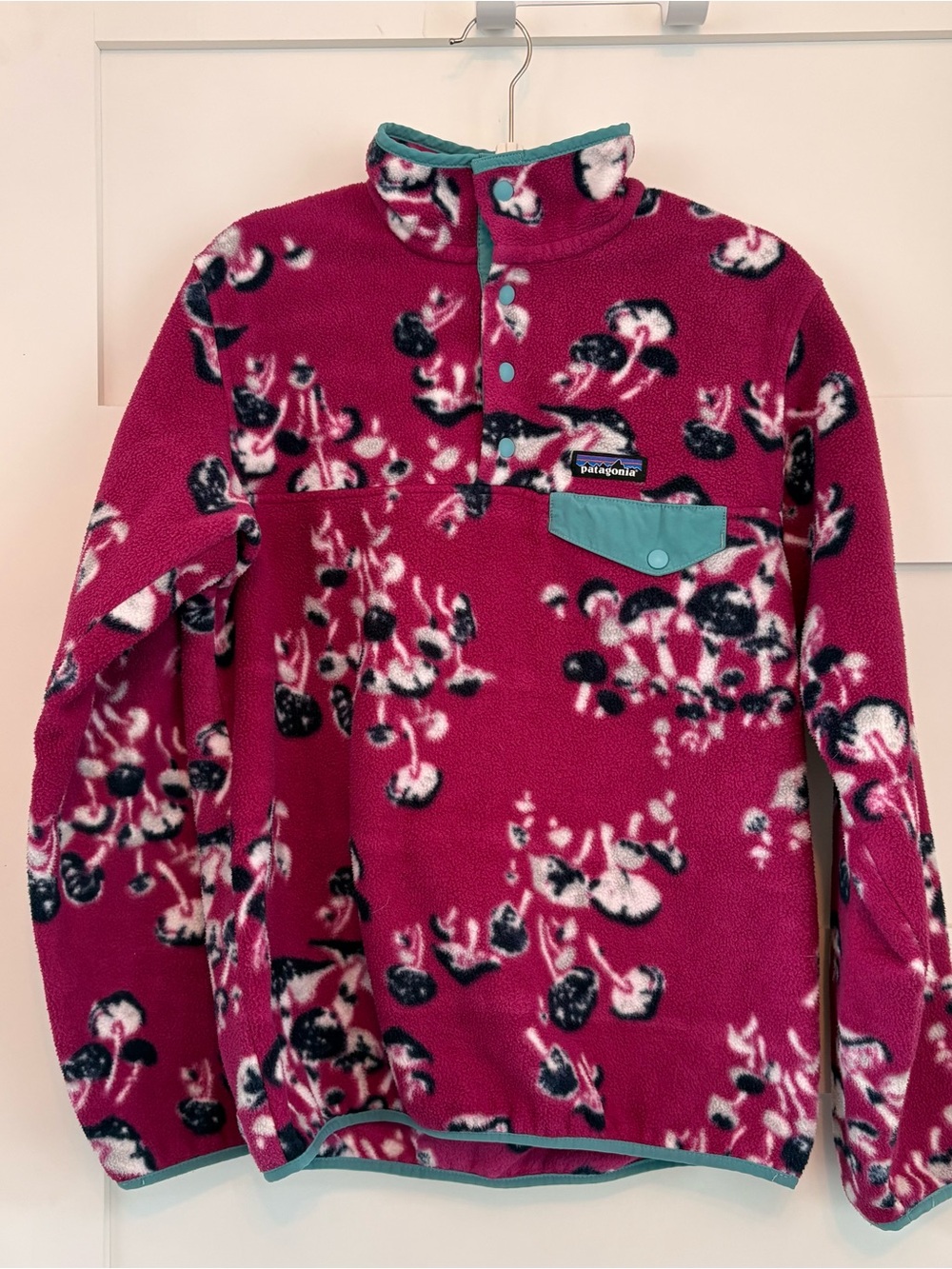 Patagonia Synchilla Mushroom Purple Fleece Pullover Sweater Small HTF!